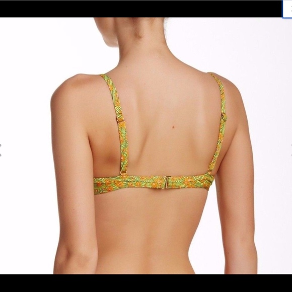 NWT 2PC Trina Turk [ 4 ] Amazonia Underwire Bikini Top & Tie Bikini‎ Bottom - Picture 3 of 10